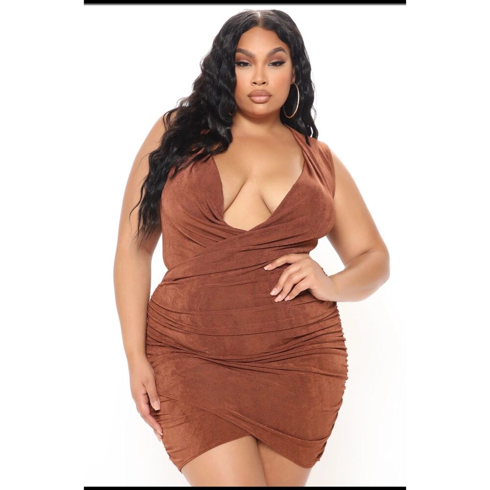 Fashion Nova Dahlia Ruched mini dress 2X